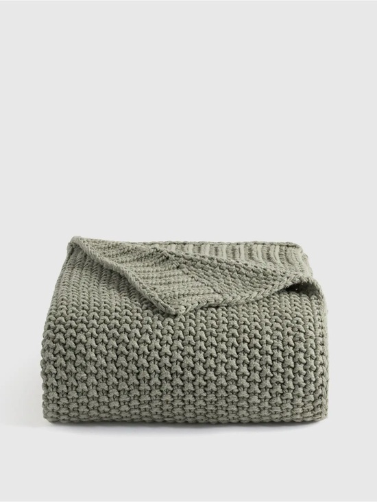 Quince Other - Quince Sage Cotton Fisherman Throw Blanket - Retail $84